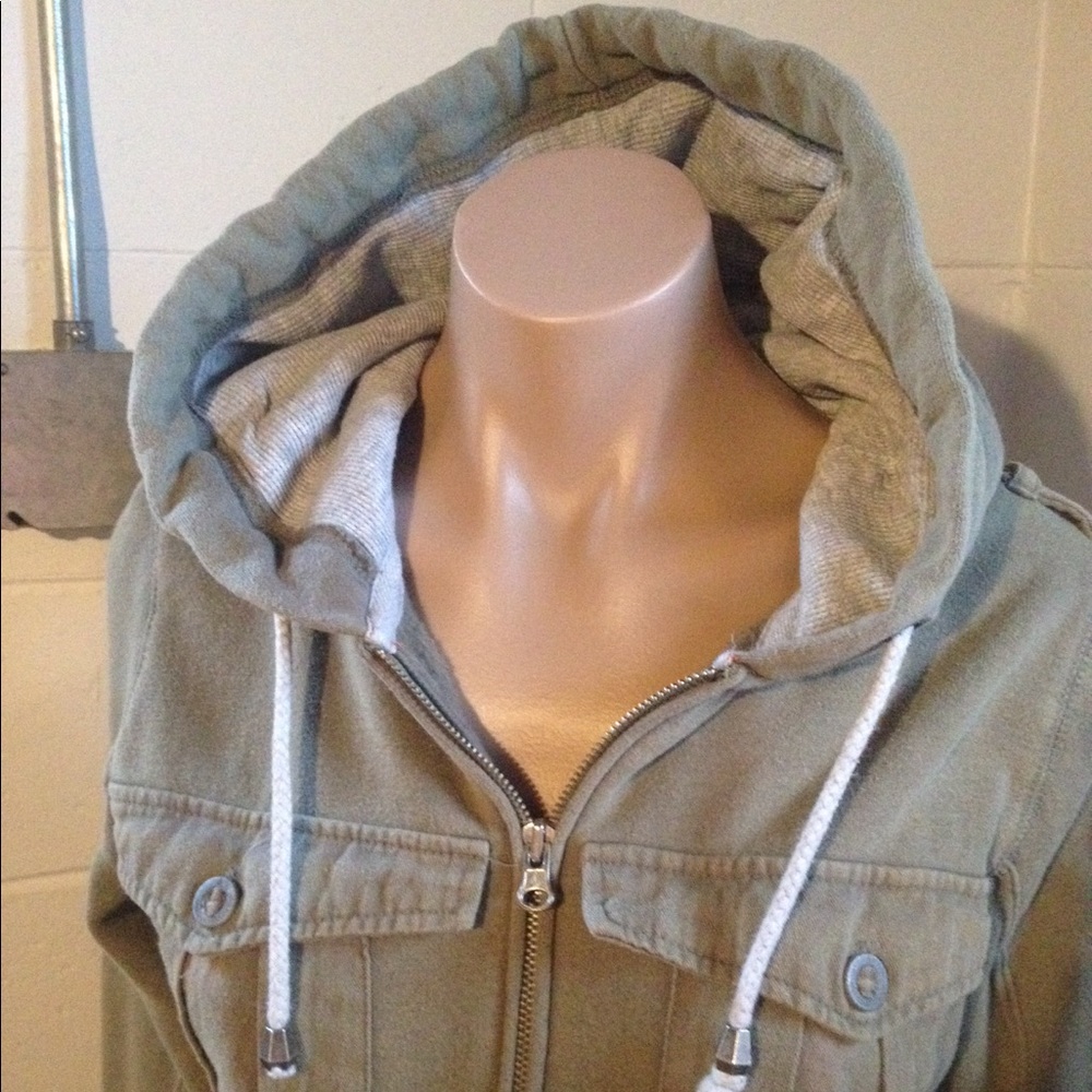 NWOT- Volcom Rollcall Zip-up Tie around Jr W Hoodie - Picture 4 of 8